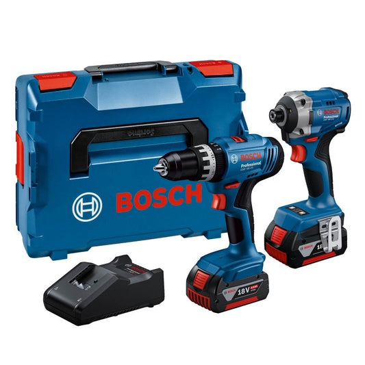 GSB18V-25/GDR18V-215 18v Twin Pack with 2x4ah Battieries