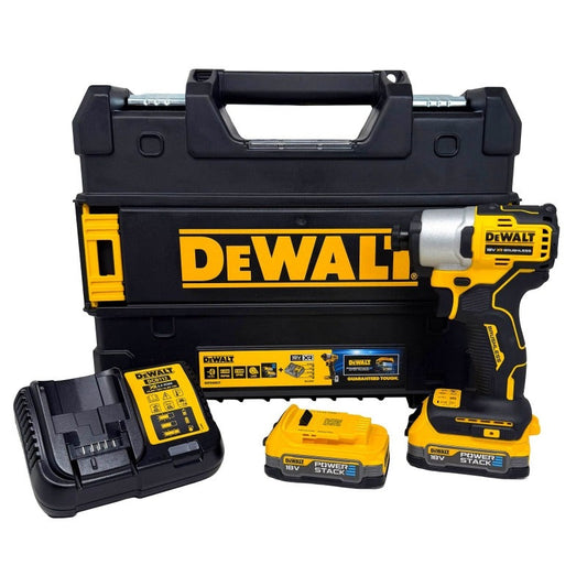 18v Compact Impact Driver with 2x Powerstack Batteries