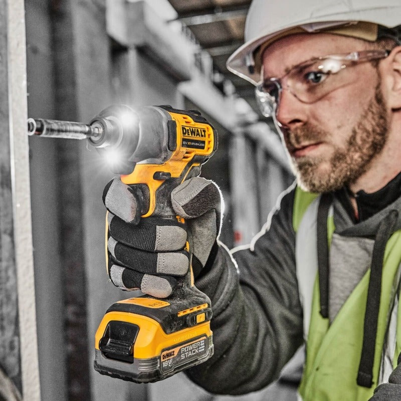 18v Compact Impact Driver with 2x Powerstack Batteries
