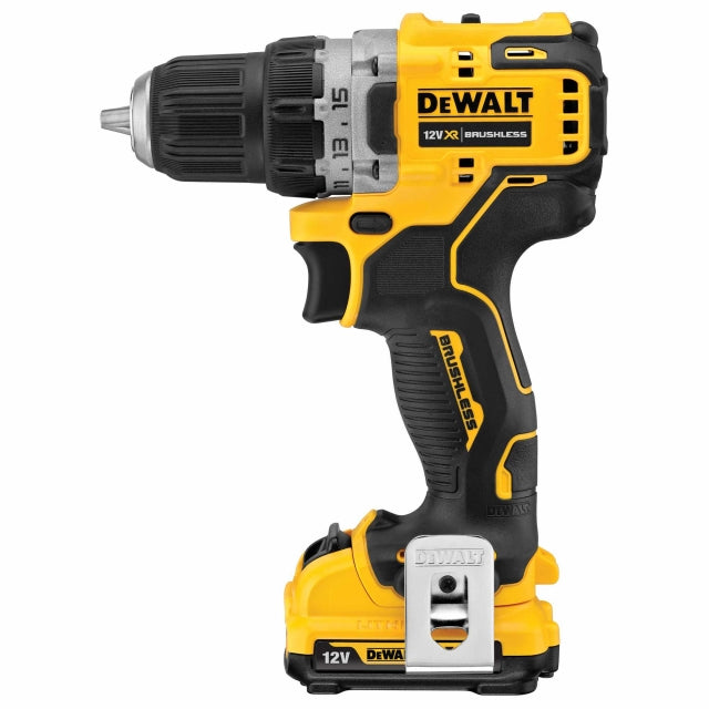 12v Brushless Drill Driver with 2x2ah Batteries